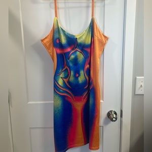 Multi color maxi dress